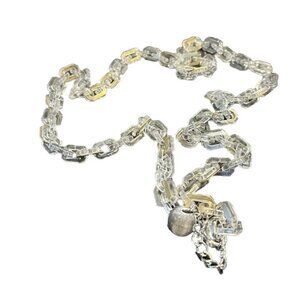 Vintage Pono Italy Lucite Necklace. Extra Long Modernist Couture by Joan Goodman